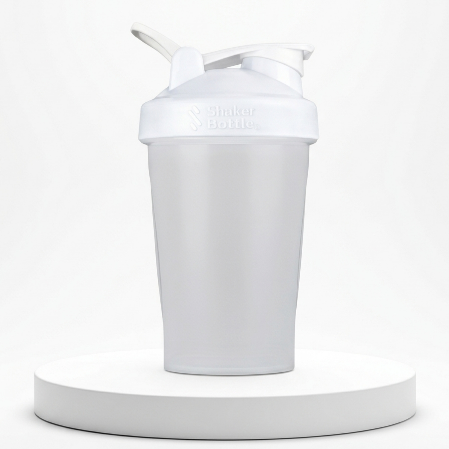 Шейкер спортивный Shaker Bottle (Белый), 400 мл