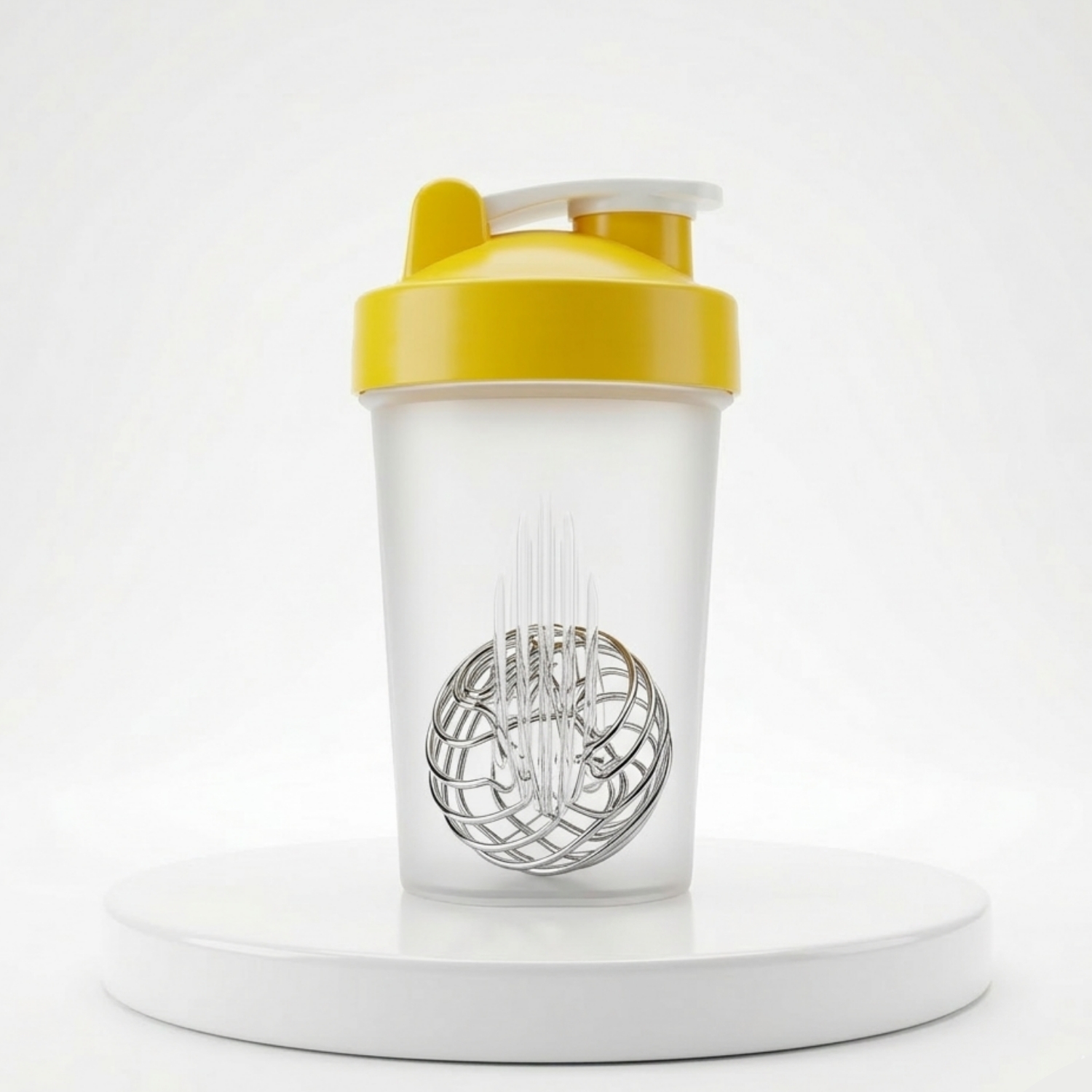 Шейкер спортивный Shaker Bottle (Белый/Золото), 400 мл