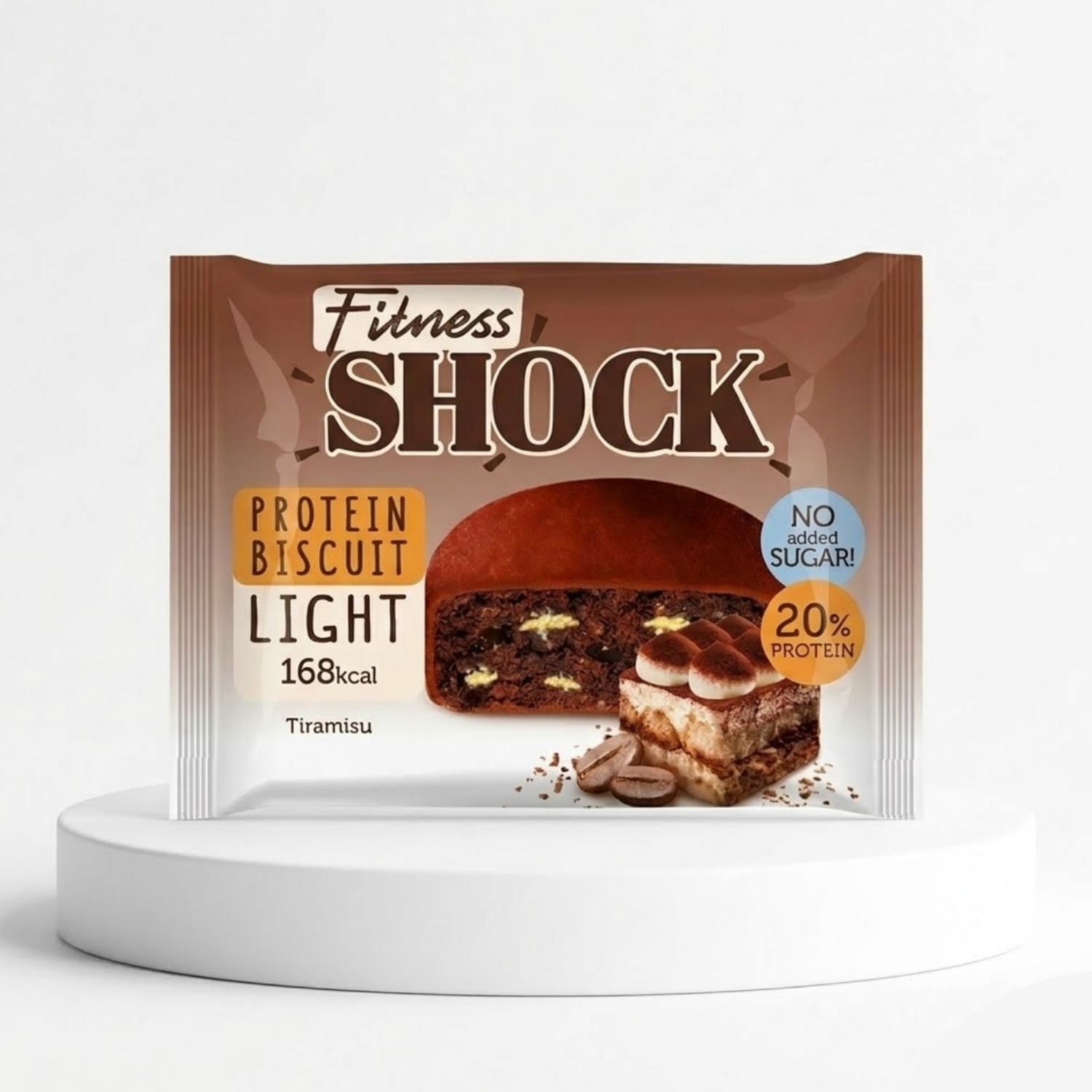 Протеиновый бисквит FitnesSHOCK Protein Biscuit (Итальянский десерт), 40 г