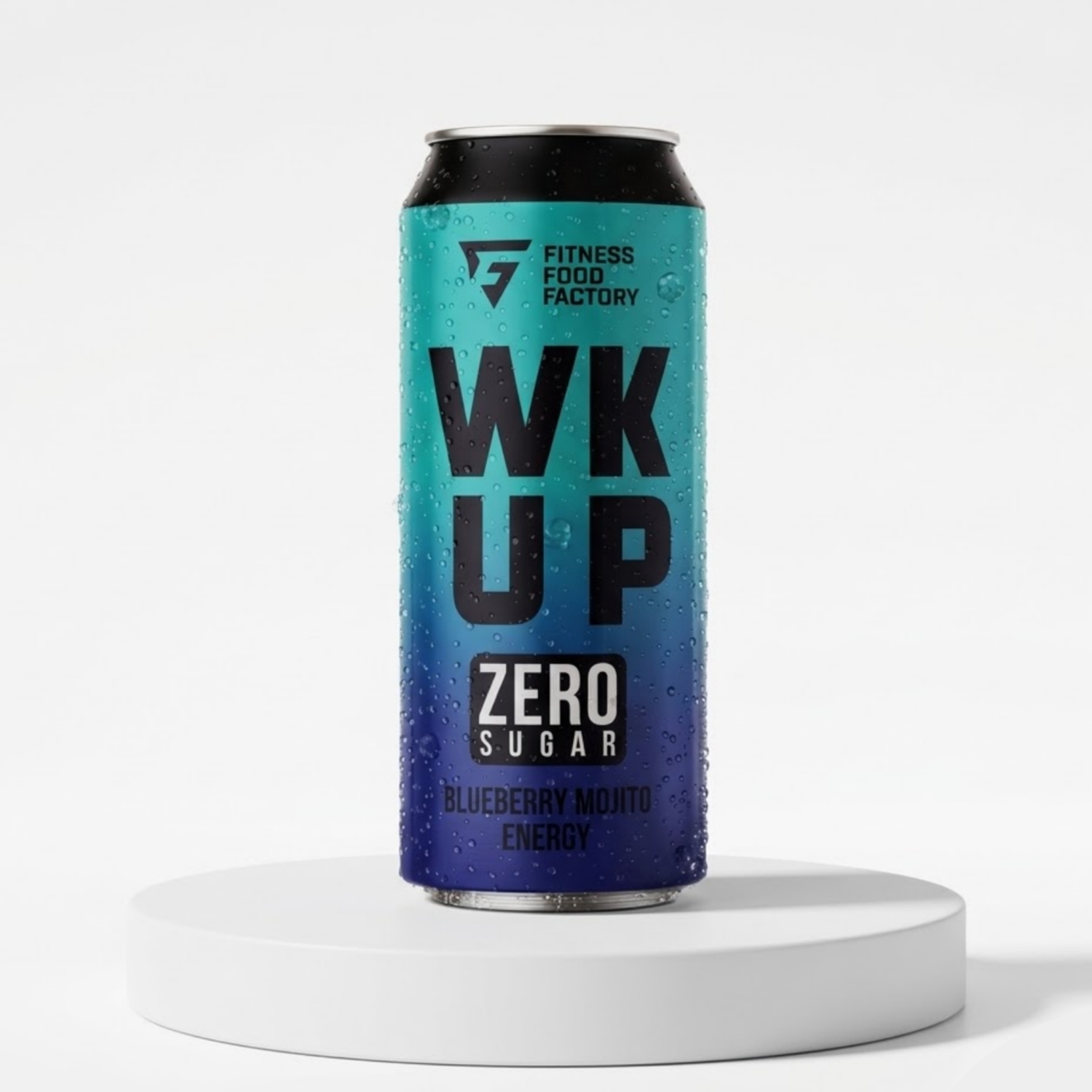 Энергетический напиток FitnessFoodFactory WK UP (Черничный мохито), 450 мл