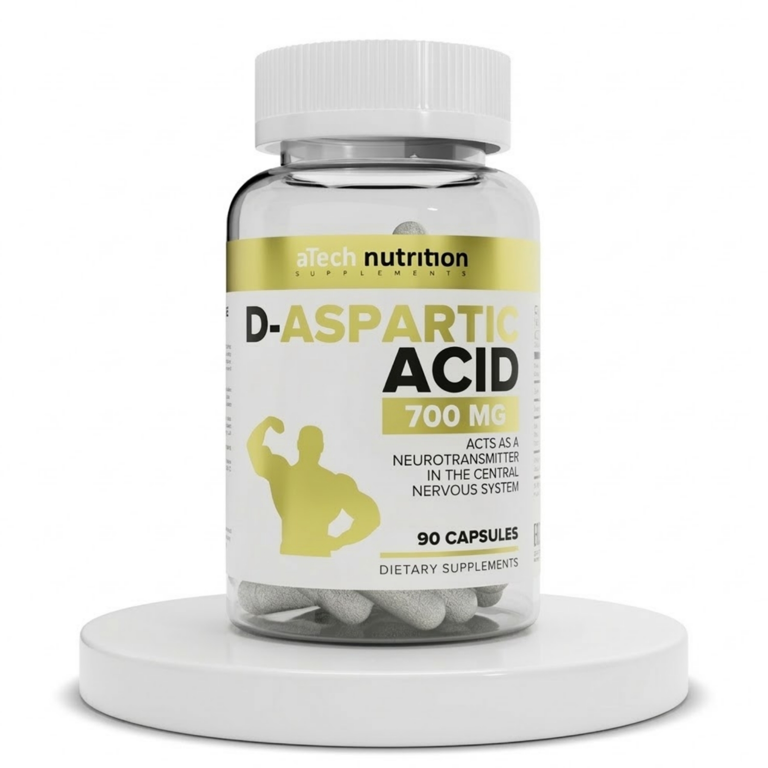 D-аспарагиновая кислота aTech Nutrition DAA, 90 капс