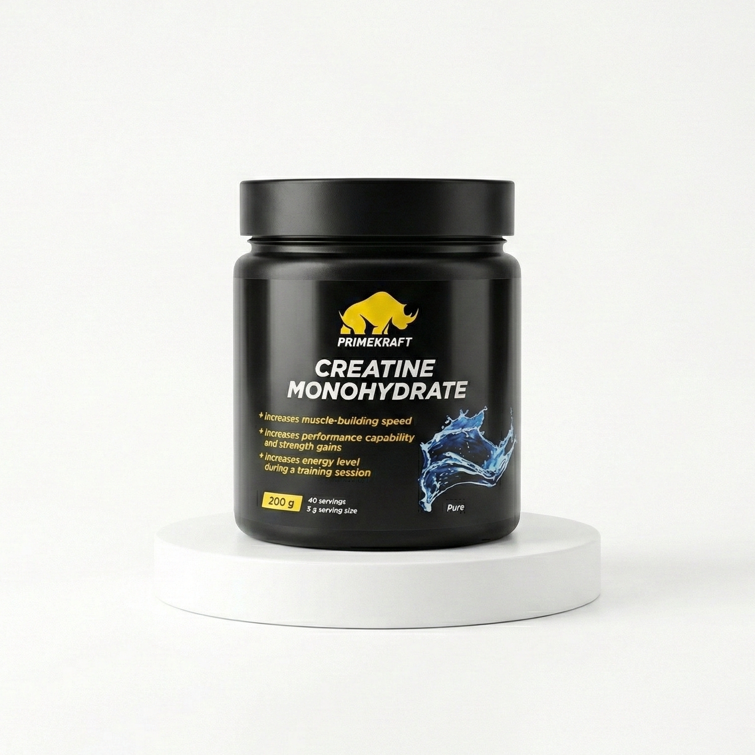 Креатин моногидрат PrimeKraft Creatine Monohydrate (Без вкуса), 200 г