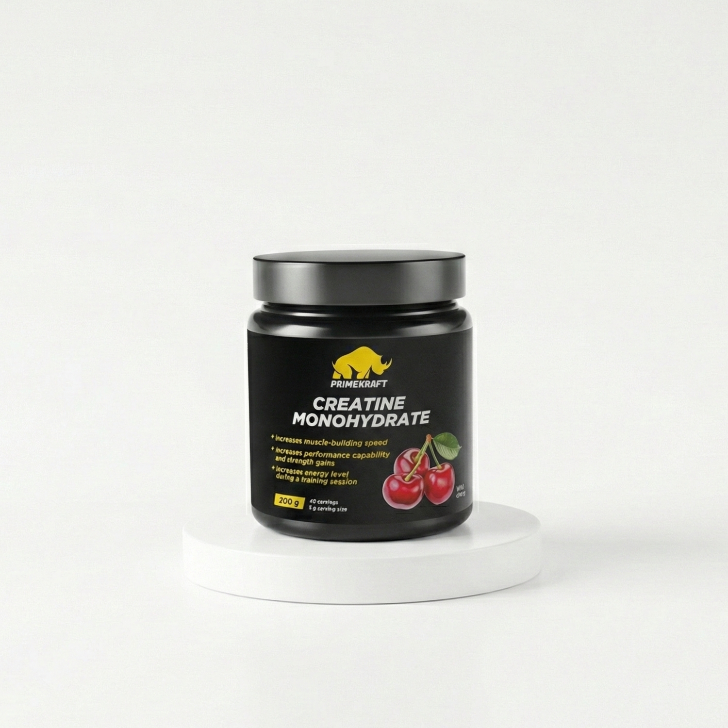 Креатин моногидрат PrimeKraft Creatine Monohydrate (Дикая вишня), 200 г