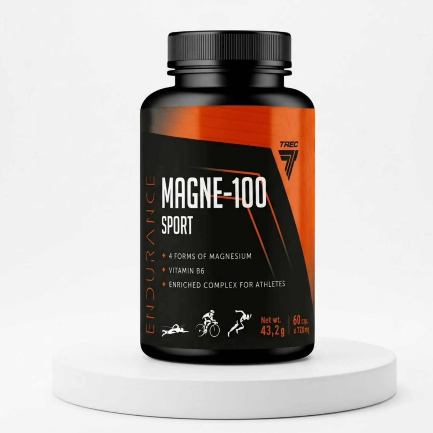 Магний Trec Nutrition Magne-100 Sport, 60 капс