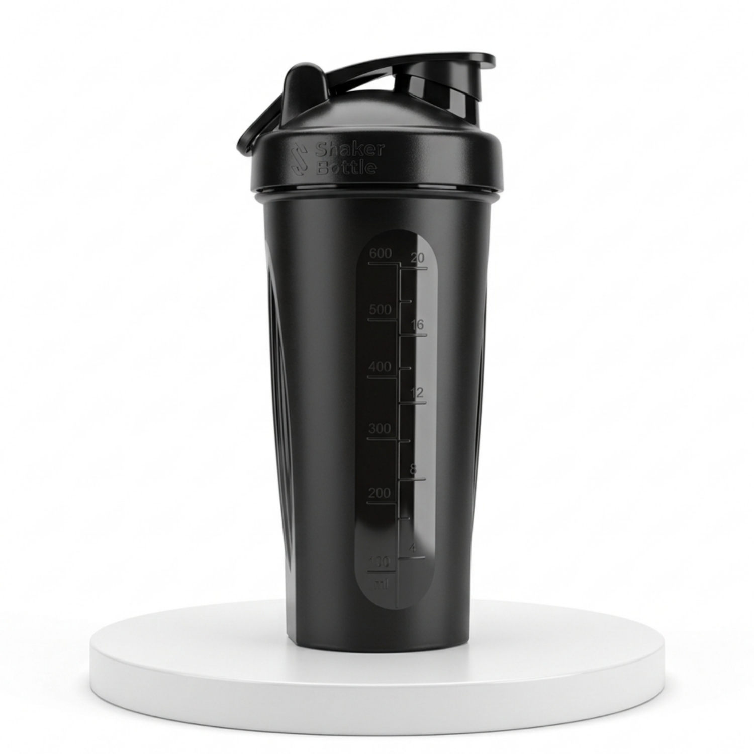 Шейкер спортивный Shaker Bottle (Черный), 600 мл