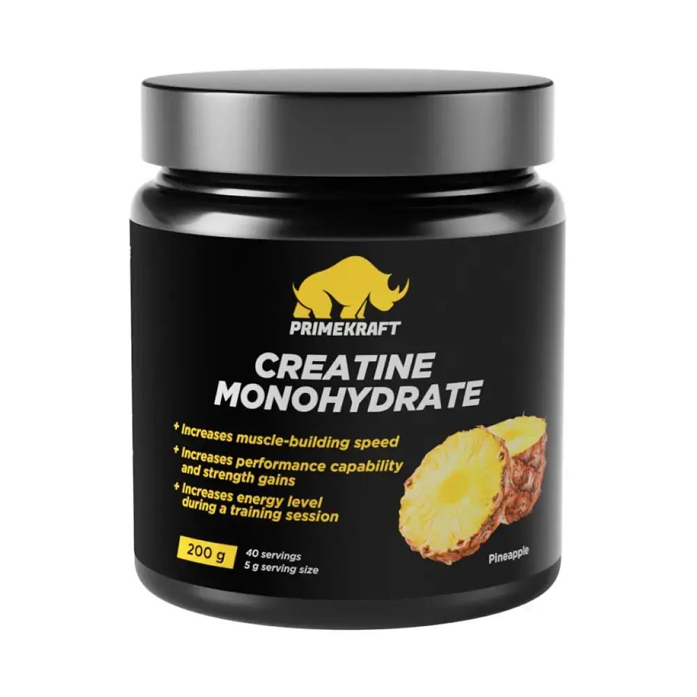 Креатин моногидрат PrimeKraft Creatine Monohydrate (Ананас), 200 г 1