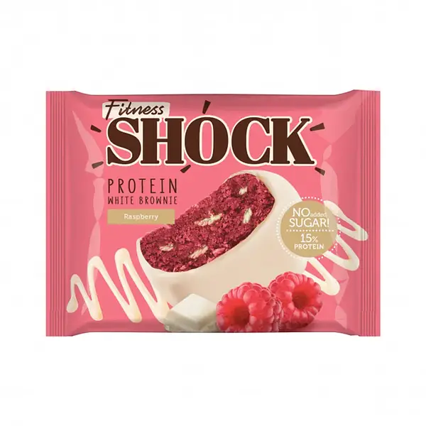 Протеиновое брауни FitnesSHOCK Protein Brownie (Малина), 50 г