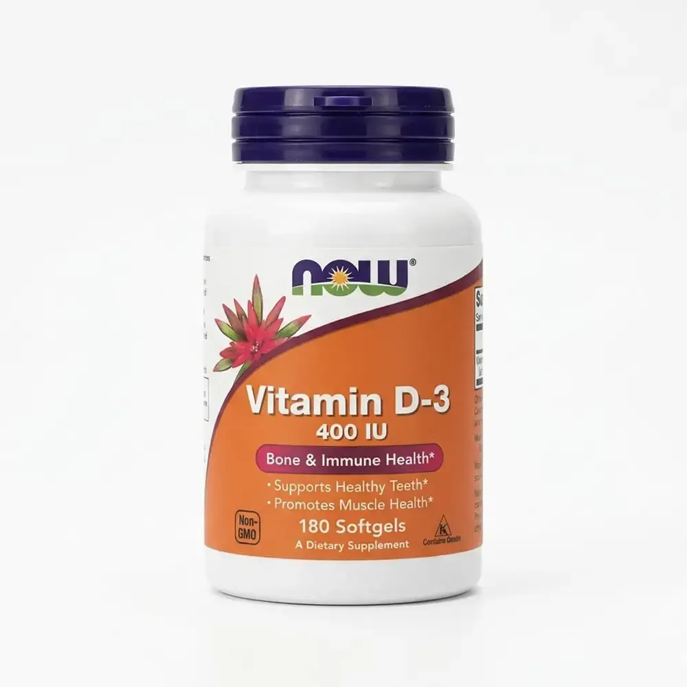 Витамин D3 NOW Foods Vitamin D3 400 IU, 180 капс 1