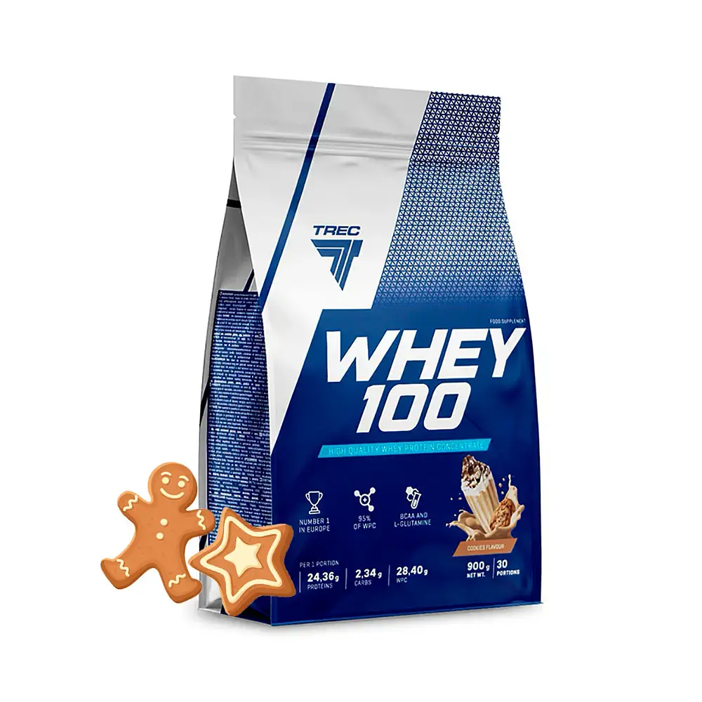 Протеин Trec Nutrition Whey 100 (Печенье), 900 г 1