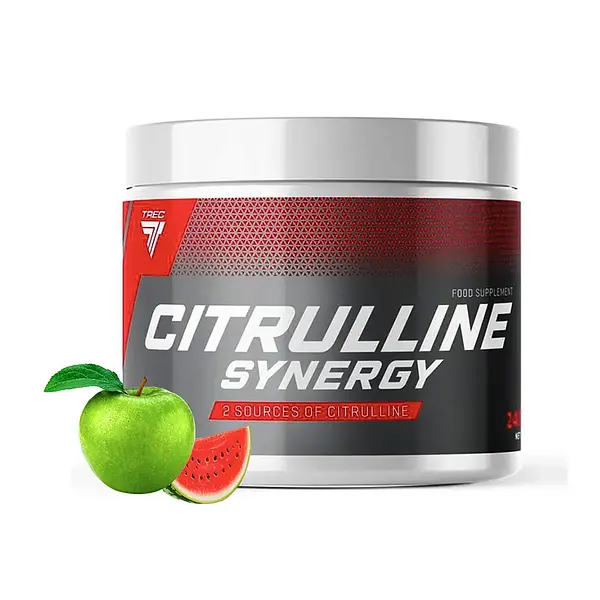 Цитруллин Trec Nutrition Citrulline Synergy (Арбуз-яблоко), 240 г