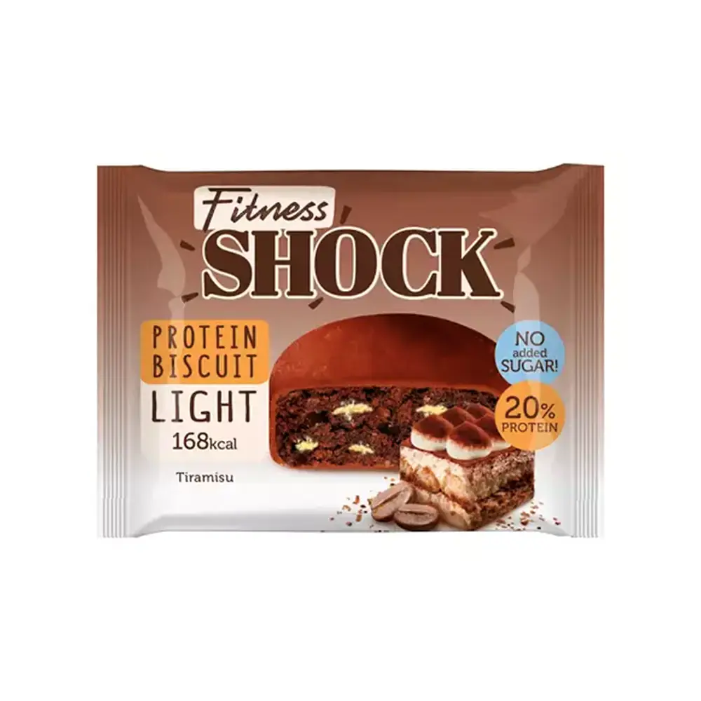 Протеиновый бисквит FitnesSHOCK Protein Biscuit (Итальянский десерт), 40 г 1
