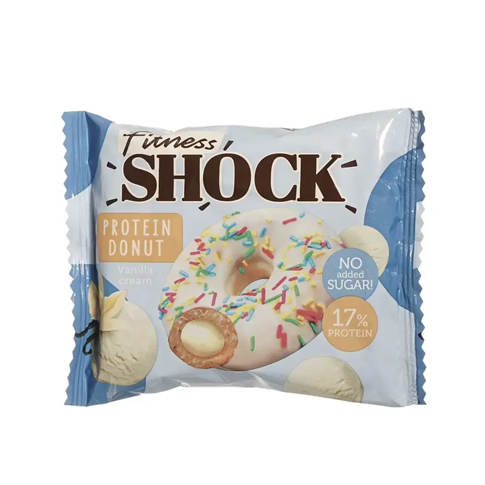 Протеиновый донат FitnesSHOCK Protein Donut (Ваниль), 70 г 1