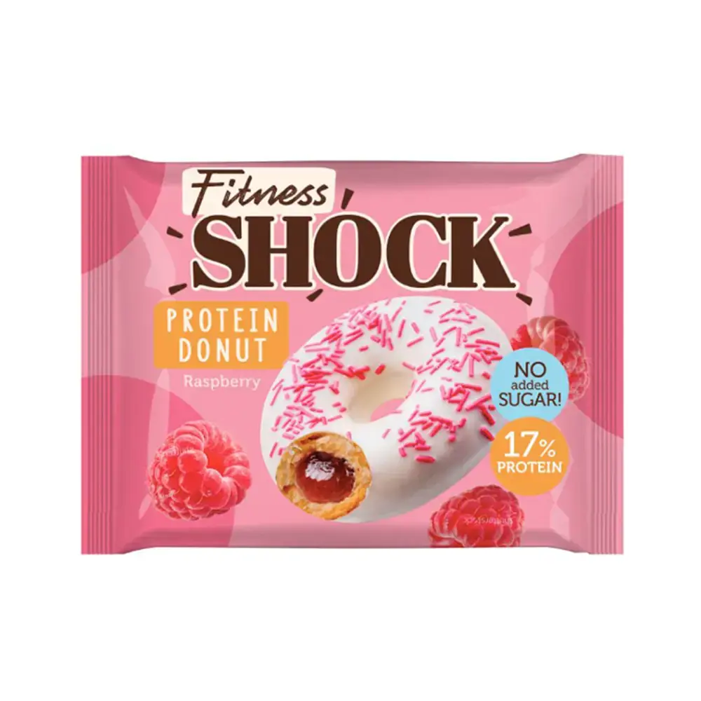 Протеиновый донат FitnesSHOCK Protein Donut (Малина), 70 г 1