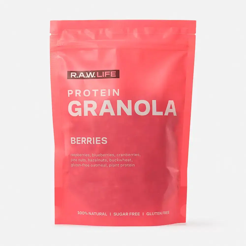 Гранола R.A.W.LIFE Crunch Granola (Ягоды), 220 г 1