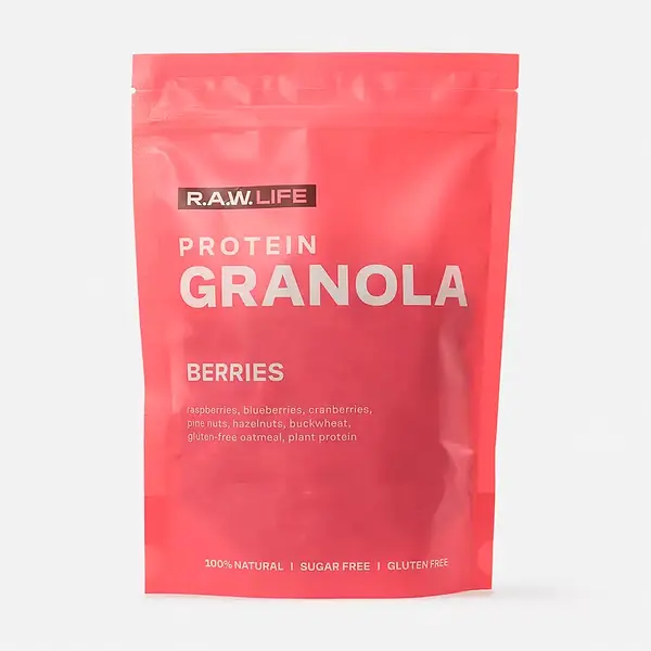 Гранола R.A.W.LIFE Crunch Granola (Ягоды), 220 г