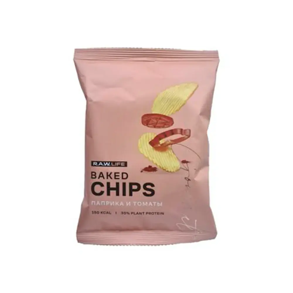 Рисовые чипсы R.A.W.LIFE Baked Chips (Паприка и томаты), 35 г 1
