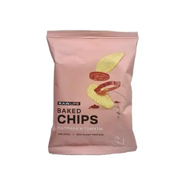 Рисовые чипсы R.A.W.LIFE Baked Chips (Паприка и томаты), 35 г