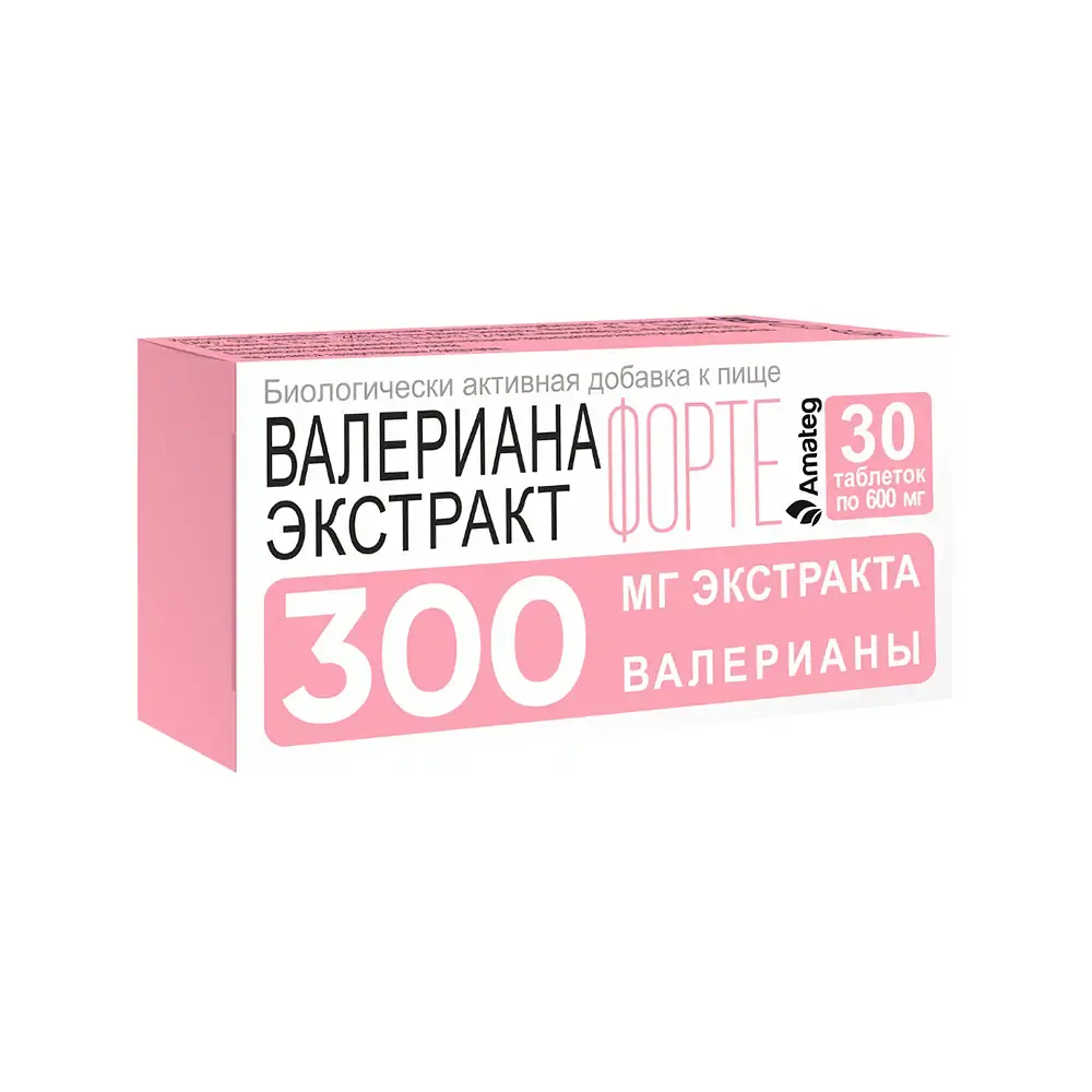 Экстракт Аматег Валериана экстракт форте, 600 мг 1