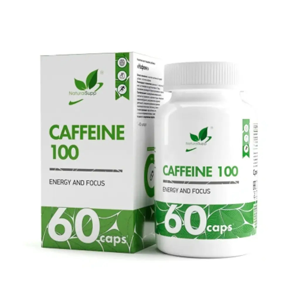 Кофеин NaturalSupp 100 мг, 60 капс 1